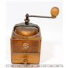 Image 1 : ANTIQUE WOOD COFFEE MILL.