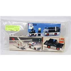 LOT OF 3 1975-76 LEGOLAND SETS INCLUDES 659 POLICE