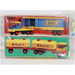 LOT OF 2 LEGOLAND 1975 & 76 SETS INCLUDES #694