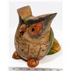 Image 1 : HAND CARVED WOODEN OWL DECOR.