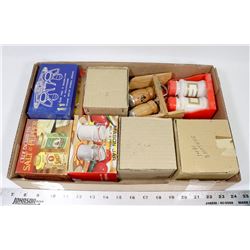 FLAT OF SALT & PEPPER SHAKER SETS.