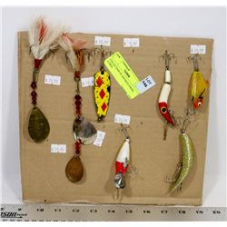 COLLECTION OF ANTIQUE FISHING LURES.