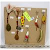 Image 1 : COLLECTION OF ANTIQUE FISHING LURES.