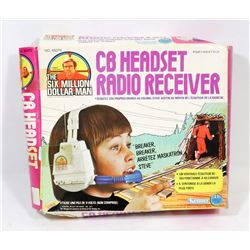 SIX MILLION DOLLAR MAN CB RADIO HEADSET IN BOX.