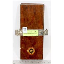 ANTIQUE GENTLEMANS TIE PRESS.