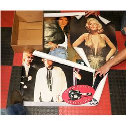LOT OF VINTAGE POSTERS FROM 80-90S CELINE DION,