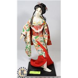 ORNATE AUTHENTIC JAPANESE GEISHA DOLL.
