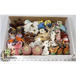 FLAT OF SALT & PEPPER SHAKER SETS.