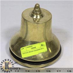 VINTAGE BRASS CHAMBER BELL.