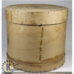 VINTAGE WOODEN CHEESE CRATE DECOR.