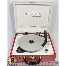 1950S PORTABLE RECORD PLAYER.