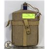 Image 1 : WWII FLASK WITH CARRY BAG.