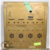 Image 1 : ANTIQUE BRASS POSTAL MAIL BOX.