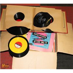 BOX OF ASSORTED 40S - 60S 78S, 45S AND LPS.