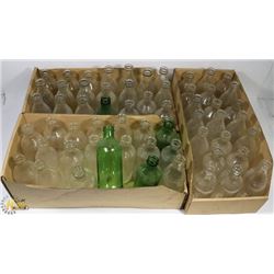 3 BOXES OF COLLECTOR BOTTLES.