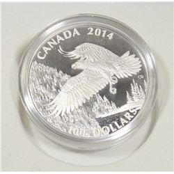2014 CANADIAN RCM $100 COIN BALD EAGLE