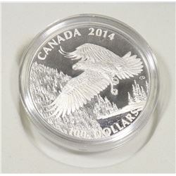 2014 CANADIAN RCM $100 COIN BALD EAGLE