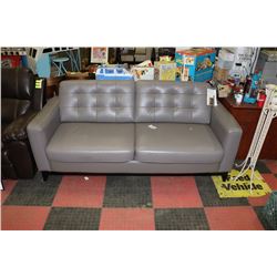 PALLISER GREY LEATHERETTE 81" SOFA