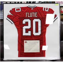 DOUG FLUTIE AUTOGRAPHED GAME USED CALGARY