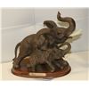 Image 1 : RUBY'S COLLECTION MOTHER & BABY ELEPHANT FIGURE