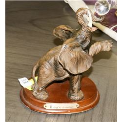 RUBY'S COLLECTION ELEPHANT FIGURE BALANCING A BALL