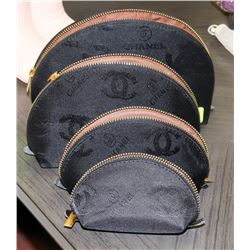 REPLICA 3 PIECE CHANEL MAKE UP BAGS