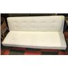 Image 1 : OFF WHITE 69" LEATHERETTE FUTON