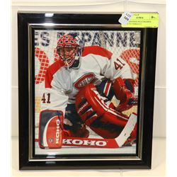 AUTOGRAPHED 8X10 FRAMED JOCELYN THIBAULT