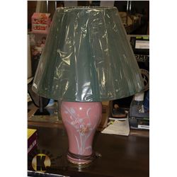 FLOWER DESIGN PINK BASE TABLE LAMP