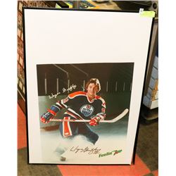 AUTOGRAPHED WAYNE GRETZKY 7UP POSTER "OUT OF GUS