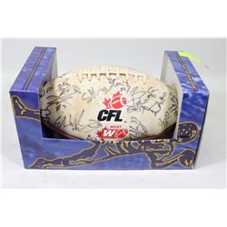 CALGARY STAMPEDERS TEAM SIGNED CFL FOOTBALL.