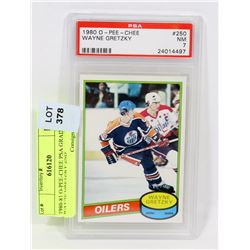 1980-81 O-PEE-CHEE PSA GRADED 7 WAYNE GRETZKY 2ND