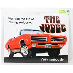 REPLICA "THE JUDGE" METAL SIGN