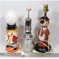 FLAT OF YOGI BEAR AND DRUNK KIDS LAMPS AND MORE