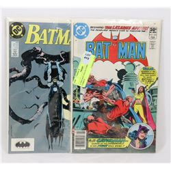 2 VINTAGE COLLECTORS BATMAN COMICS