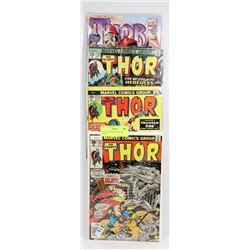 4 VINTAGE THOR COLLECTOR COMICS