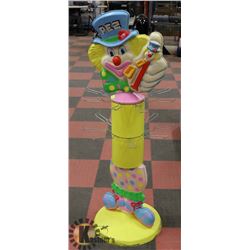 6FT VINTAGE PEZ STORE DISPLAY WITH HOOK