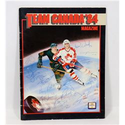 TEAM CANADA 1984 SIGNED MAGAZINE (MULTIPLE