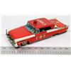Image 1 : LINCOLN CONTINENTAL FIRE DEPT CHIEFS TIN TOY CAR
