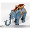 Image 1 : VINTAGE CAST IRON MECHANICAL ELEPHANT COIN BANK.