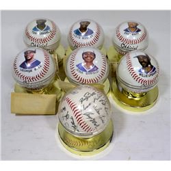 7 AUTHENTIC "PHOTO FRAME" BASEBALLS SERIES 1