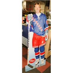 6FT WAYNE GRETZKY POST FLOOR STANDING CUTOUT