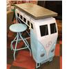 Image 1 : NEW METAL VW BUS BISTRO  / PATIO TABLE W/ 2 STOOLS