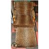 Image 1 : VINTAGE LEOPARD PRINT CHAIR WITH OTTOMAN.