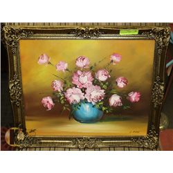 24 X 20 FRAMED OIL ON CANVAS PAINTING BY  L.HOPE