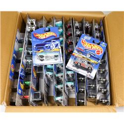 FLAT PACK BOX OF UNSEALED HOTWHEELS CARS