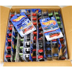 FLAT PACK BOX OF UNSEALED HOTWHEELS CARS