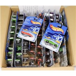FLAT PACK BOX OF UNSEALED HOTWHEELS CARS