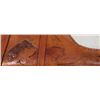 Image 2 : ANTIQUE LEATHER RIFLE CASE WITH BEAR CHASING