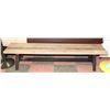 Image 1 : WOOD & METAL BENCH (75"X16"X18.5").